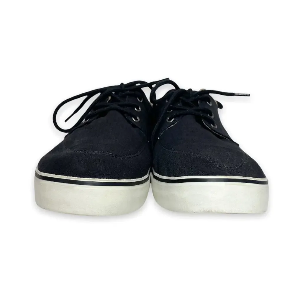 Men's Gap Canvas Black Ankle Low Top Lace Up Sneakers Size 11